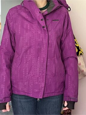 Under Armour Purple Ski Jacket with Hood